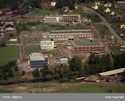 Fabrikken i Frysjaveien ble tatt i bruk i 1962, og fraflyttet rundt 1970. Foto 1962Foto: Oslo Byarkiv<br>