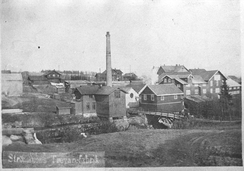 Trevarefabrikken ca. 1905Foto: Akershusbasen 0231-053:0046<br>