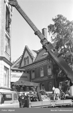 Flyttting av fabrikken til Ensjø i 1968Foto: Norsk Folkemuseum / Oslobilder<br>